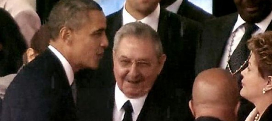Mandela lo hizo: Obama y Castro juntos