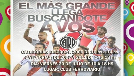 River Plate detectará talentos en Corrientes