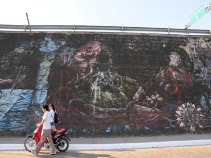 Recuperarán con cerámicos el monumental Mural de la Correntinidad, de 325 m