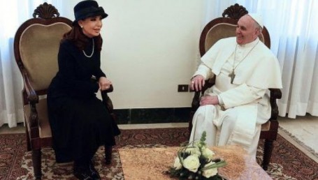 Cristina llegó a Roma para entrevistarse con el Papa días antes de la llegada de Barack Obama