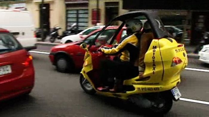 Una mototaxi de Madrid (foto 20minutos.es)