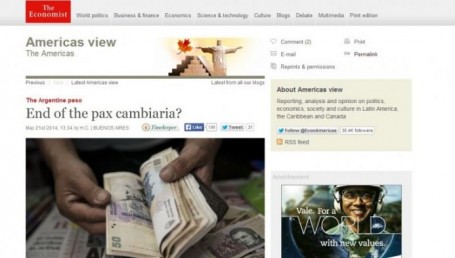 "The Economist" vaticinó una "dramática sacudida" del tipo de cambio en Argentina