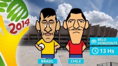 Gran duelo de sudamericanos en los octavos de Brasil 2014