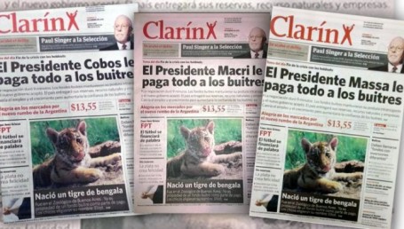 Nuevo ataque a Clarín: La Cámpora reparte un diario trucho