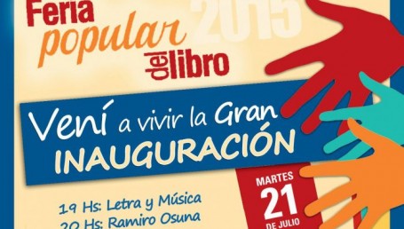 Ríos abrirá otra edición de la Feria Popular del Libro