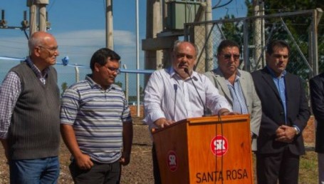 Colombi inauguró la Estación Transformadora en Santa Rosa