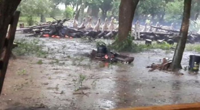 Caá Catí: hay unos 80 evacuados por lluvias