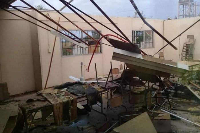 El temporal generó destrozos y el derrumbe de una escuela en un paraje de Corrientes